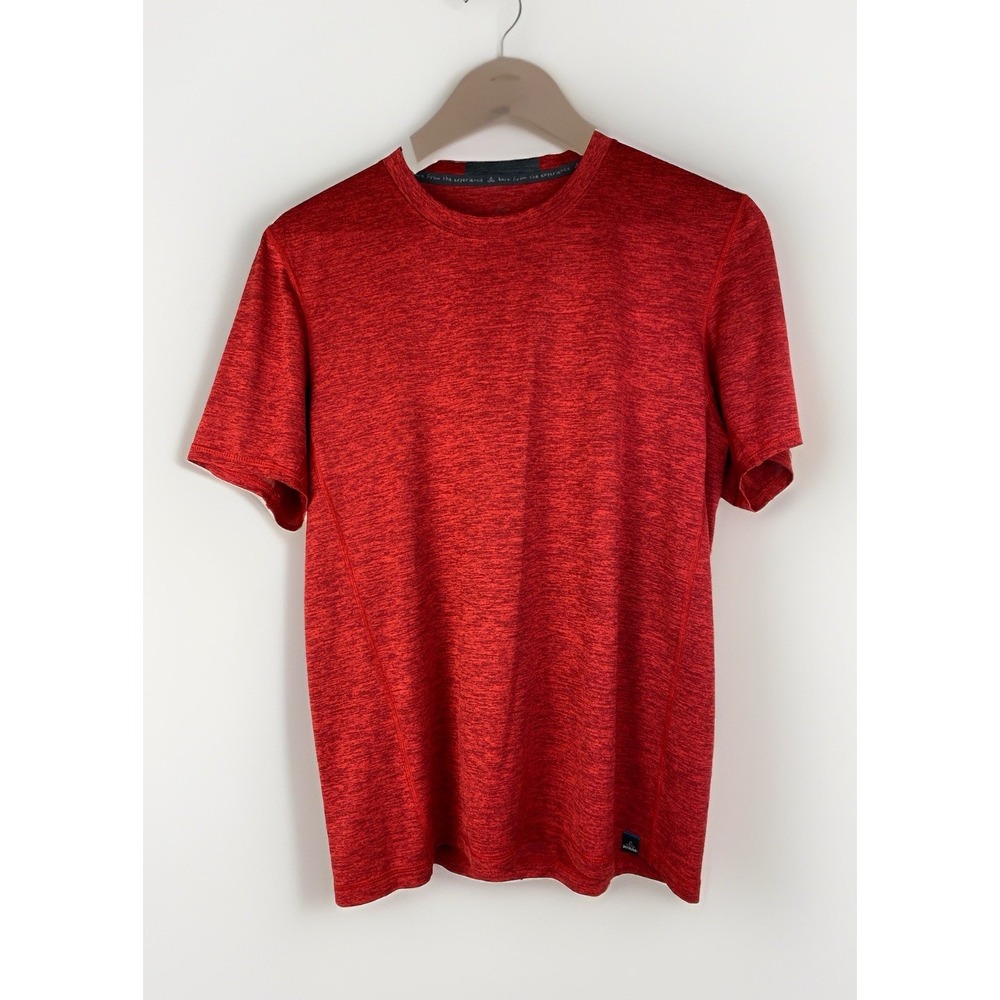 prAna Men's M Red Short Sleeve Athletic Hiking T-Shirt